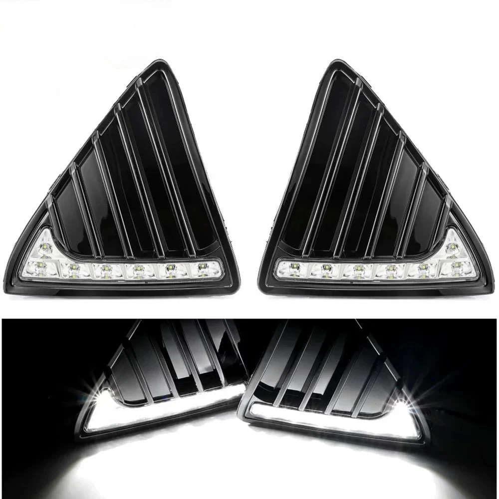 

DRL Daytime Running Lights for Ford Focus 3 MK3 2012 2013 2014 12V LED Daylight Fog Lamp Waterproof with Dimming Style Relay