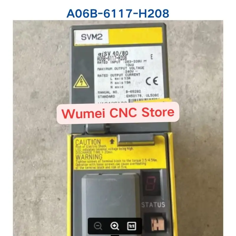 

Second-hand test OK original Servo drive A06B-6117-H208