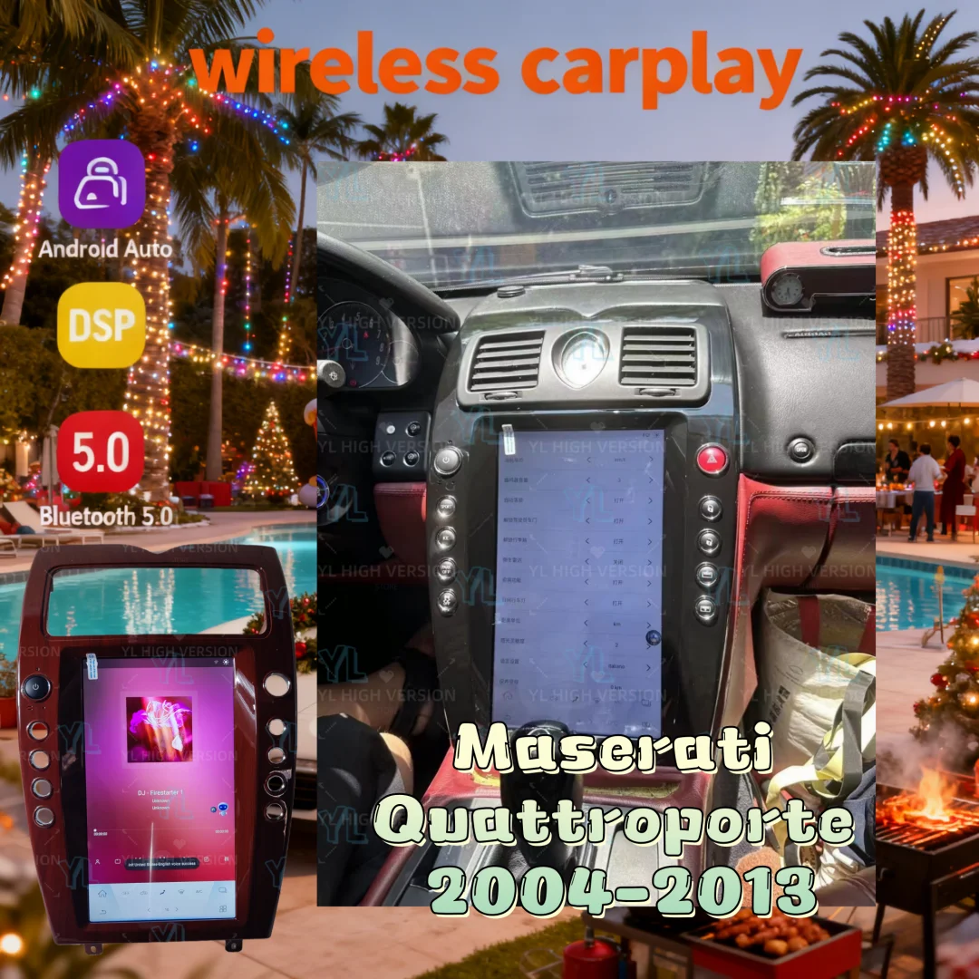 

13.9Inch Qualcomm Android 13 For Maserati Quattroporte 2004-2012 Wireless Carplay Car GPS Navigation Multimedia Player Car Radio