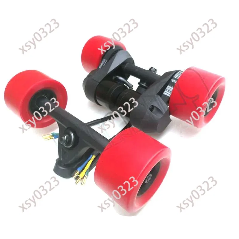 Electric Skateboard 83mm Wheel Dual Drive External Gear Belt Motor Power Accessories Kit