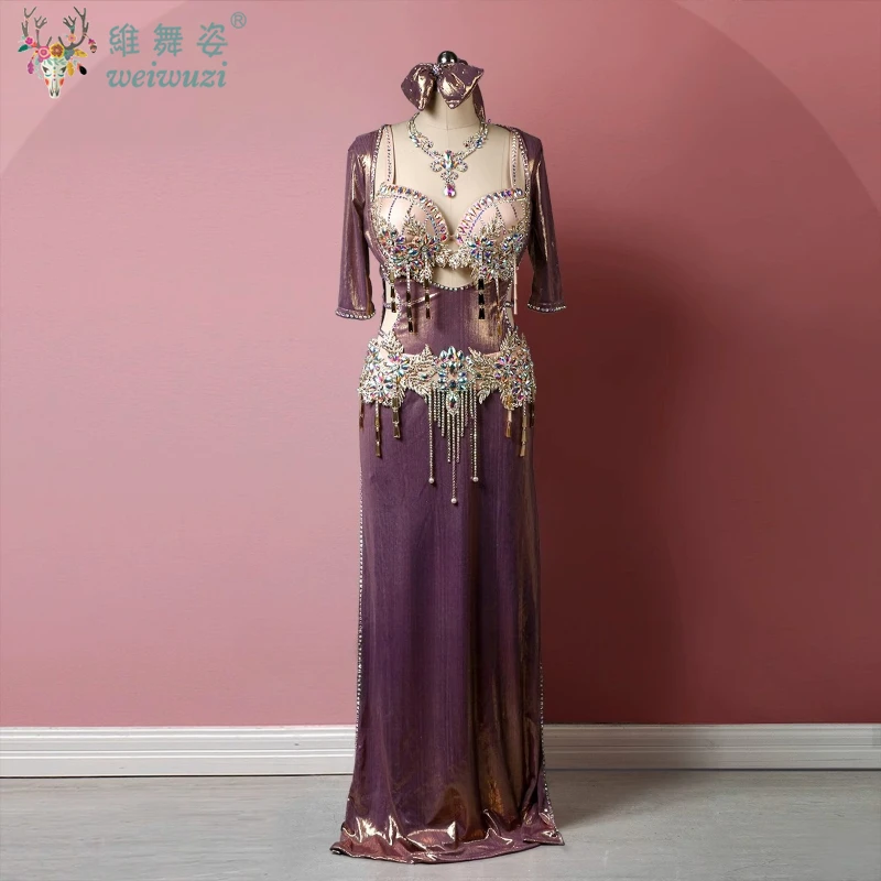 BellyDance Clothes for Women Customsized Embroidery Shaabi Baladi Saidi Performance Dress Competition Robe Female Oriental Skirt