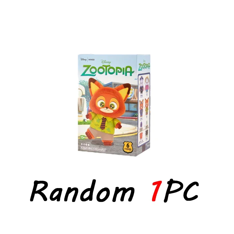 Zootopia دمية الفينيل القطيفة صندوق أعمى نيك جودي عمل الشكل الكرتون جمع هدية عيد ميلاد هدايا العيد #4