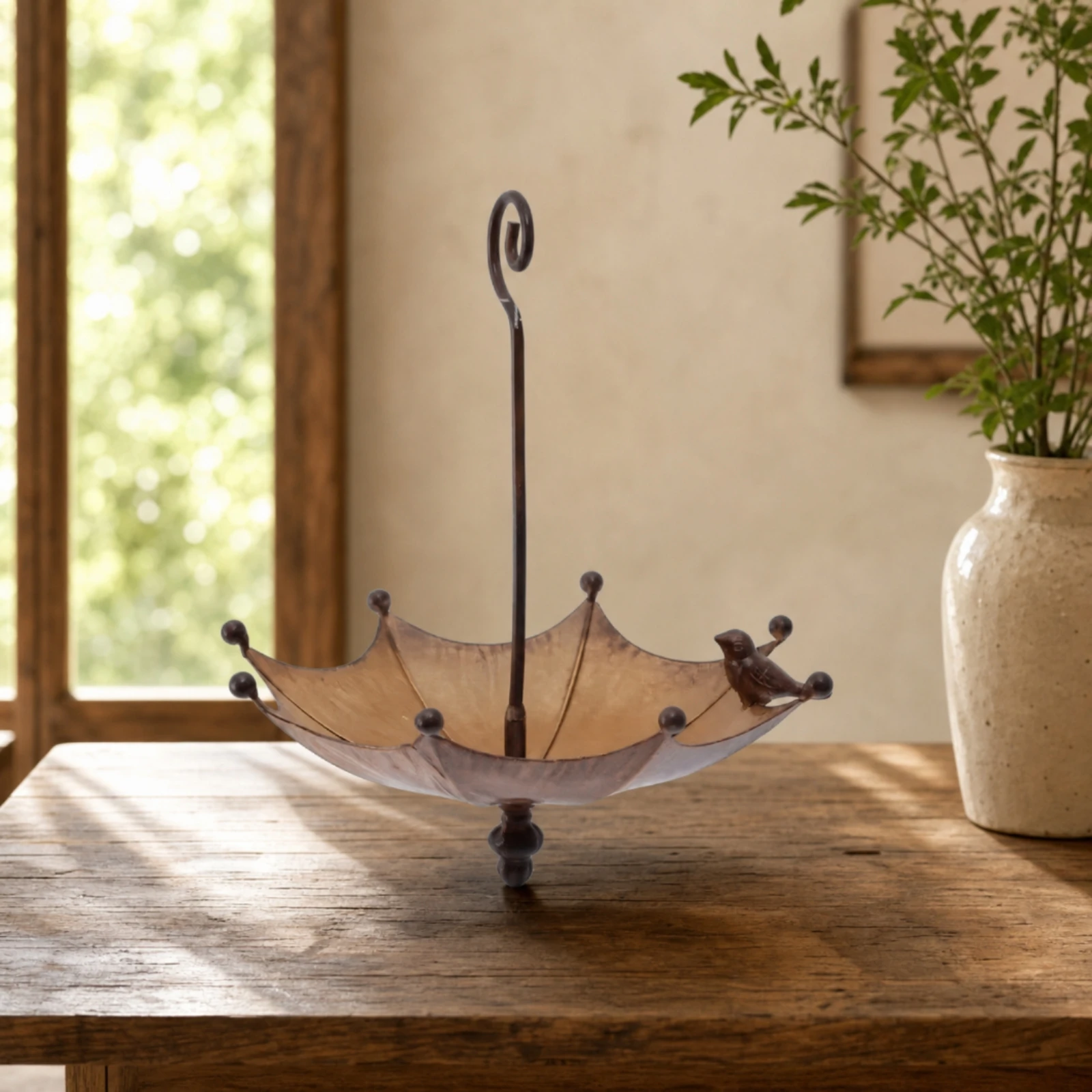 Hanging Bird Feeder Long-Lasting Bird Feeder with Tray Sturdy Rust-Proof for Gardeners, Garden, Backyard