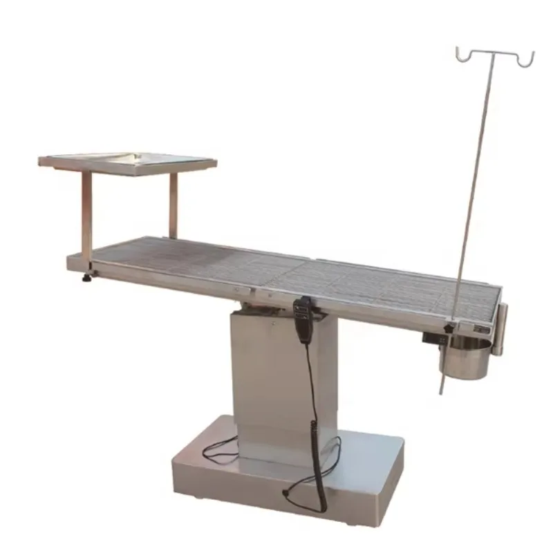 Economical veterinary operating table, electric clinic veterinary equipment, with tissue tray