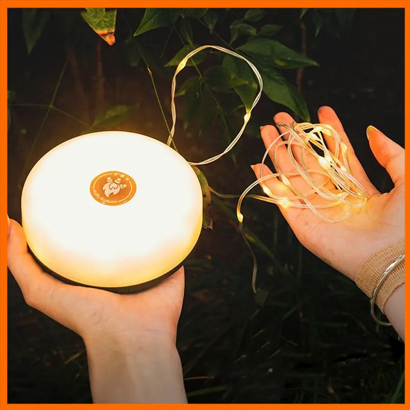 

LED Camping Lamp With Strip Waterproof Outdoor Garden Home Atmosphere Decoration 10M Length Light Belt Night Light