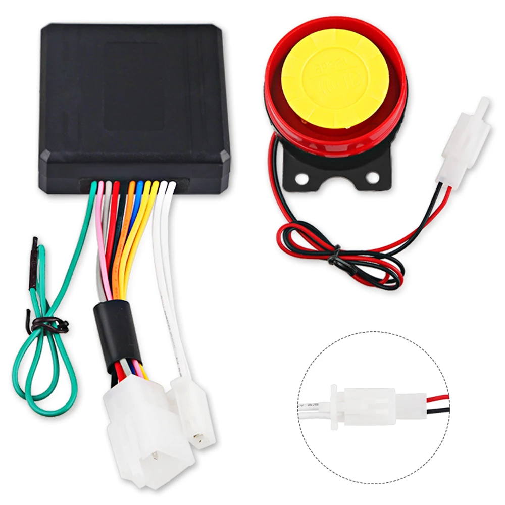 Universal Motorcycle Alarm System Anti-Theft Security Scooter Remote Control Engine Start with Speaker Bike Protection