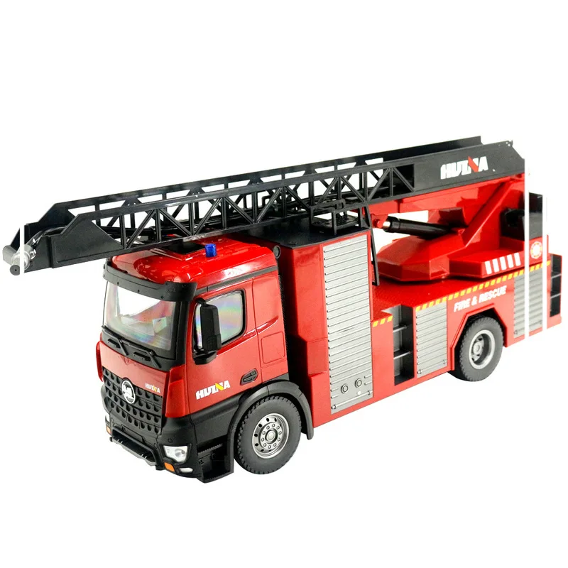 

1:14 full scale remote control fire truck toy large scale engineering vehicle model vehicle with real water pump spraying