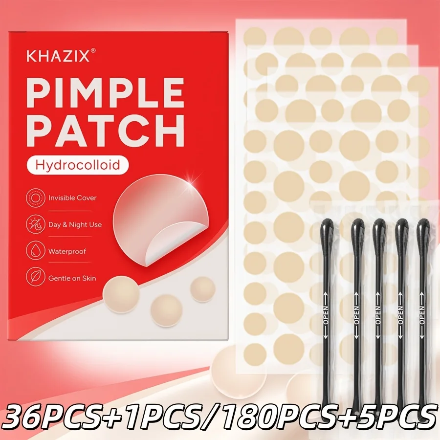 36PCS+1PCS/180PCS+5PCS Invisible Blemish Hydrogel Acne Patch, gentle and non-irritating, suitable for all skin types