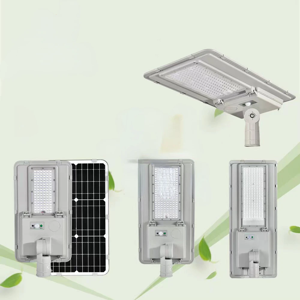 2023 Complete Set Commercial 3000w All in Two Double Arm Pole Outdoor Waterproof Solar Power Street Light with CCTV Camera