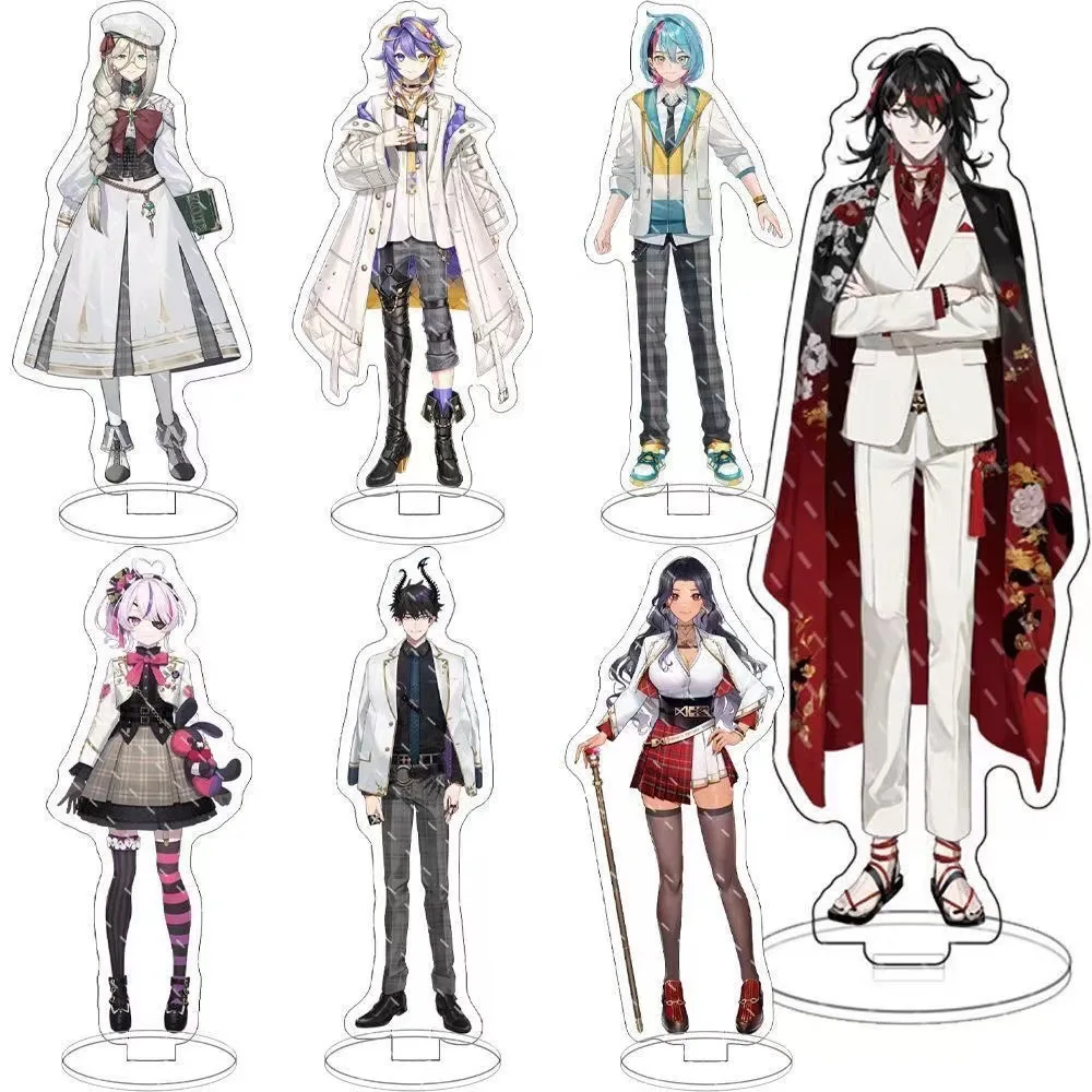 Anime Luxiem VTuber Figures Acrylic Stand Plate Vox Akuma Mysta Rias Shu Yamino Ike Eveland Characters Cosplay Board Desk Decor