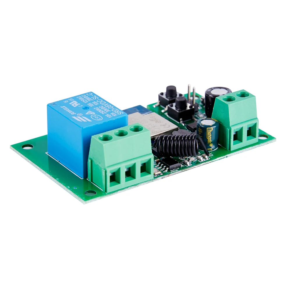 WiFi Tuya Smart 1CH Switch 220V 10A Relay Module APP Remote Control 12V 24V 220V 85-250V RF433 Receiver Google Home Alexa