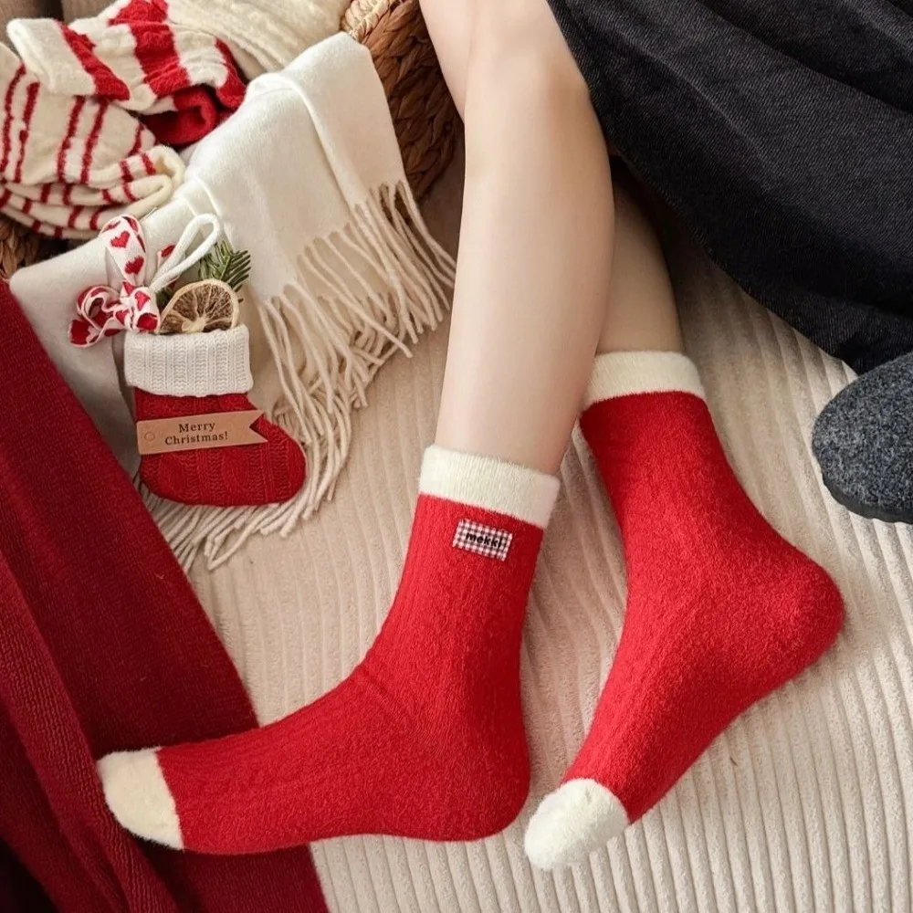 

Полосатые носки, утолщенные носки с рисунком лошади, милые носки с героями мультфильмов для родов, удобные мягкие носки средней длины, повседневная одежда