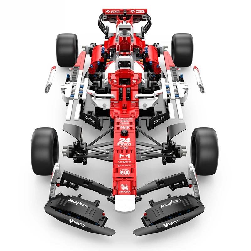 IN STOCK New 1:8 RC Formula Racing C42 Building Blocks Model MOC Technical Vehicle Bricks Toys for Children Birthday Gift Set