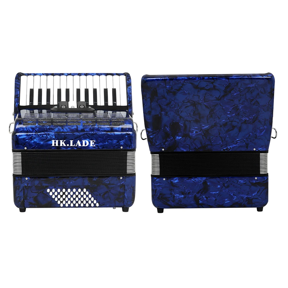 HK·LADE Accordion 26 Keys 48 Bass Accordion With Strap Bag Professional Keyboard Instrument For Grading Performance/Teaching