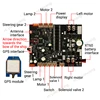 1 セット RXG7-TXG4 GPS リモートコントローラキットカラースクリーン送信機 8.4V 12V 受信機ボード RC トローラーボート制御 500 メートル 6