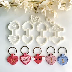 Valentine's Day polymerclay key chain mold,DIY jewelry making tools plastic craft mold for earrings and key chain sewing process
