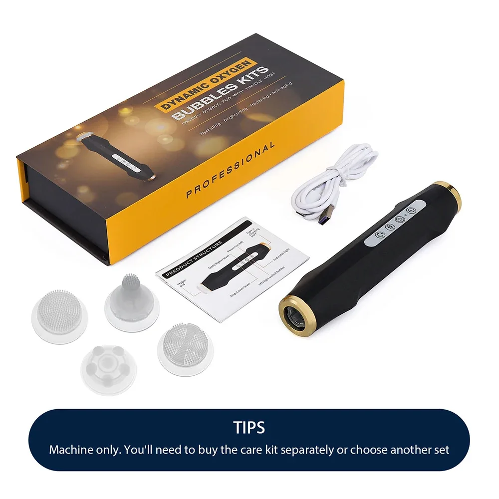 4 in 1 휴대용 CO2 산소 버블 펜 얼굴 클렌징 리쥬버네이션 세럼 젤 입력 펜 얼굴 스파 안티에이징 스킨케어 기기