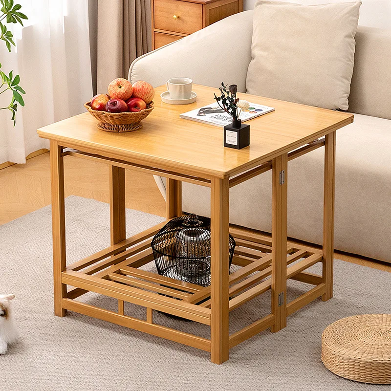 Multi-purpose folding table, winter home use, bamboo roasting table, simple coffee table