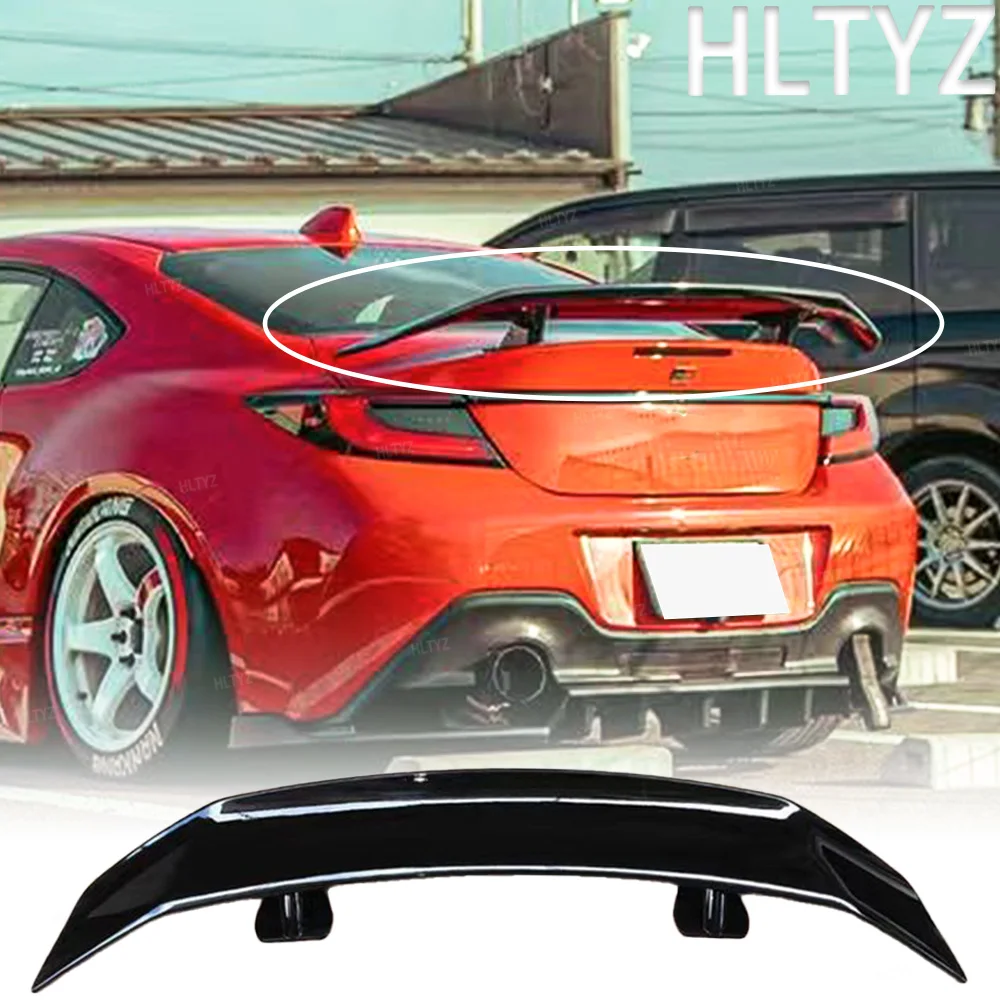

For 2021-2026 Toyota Subaru BRZ GR86 trunk tailboard spoiler wing adjustment accessories GT style black/carbon fiber appearance