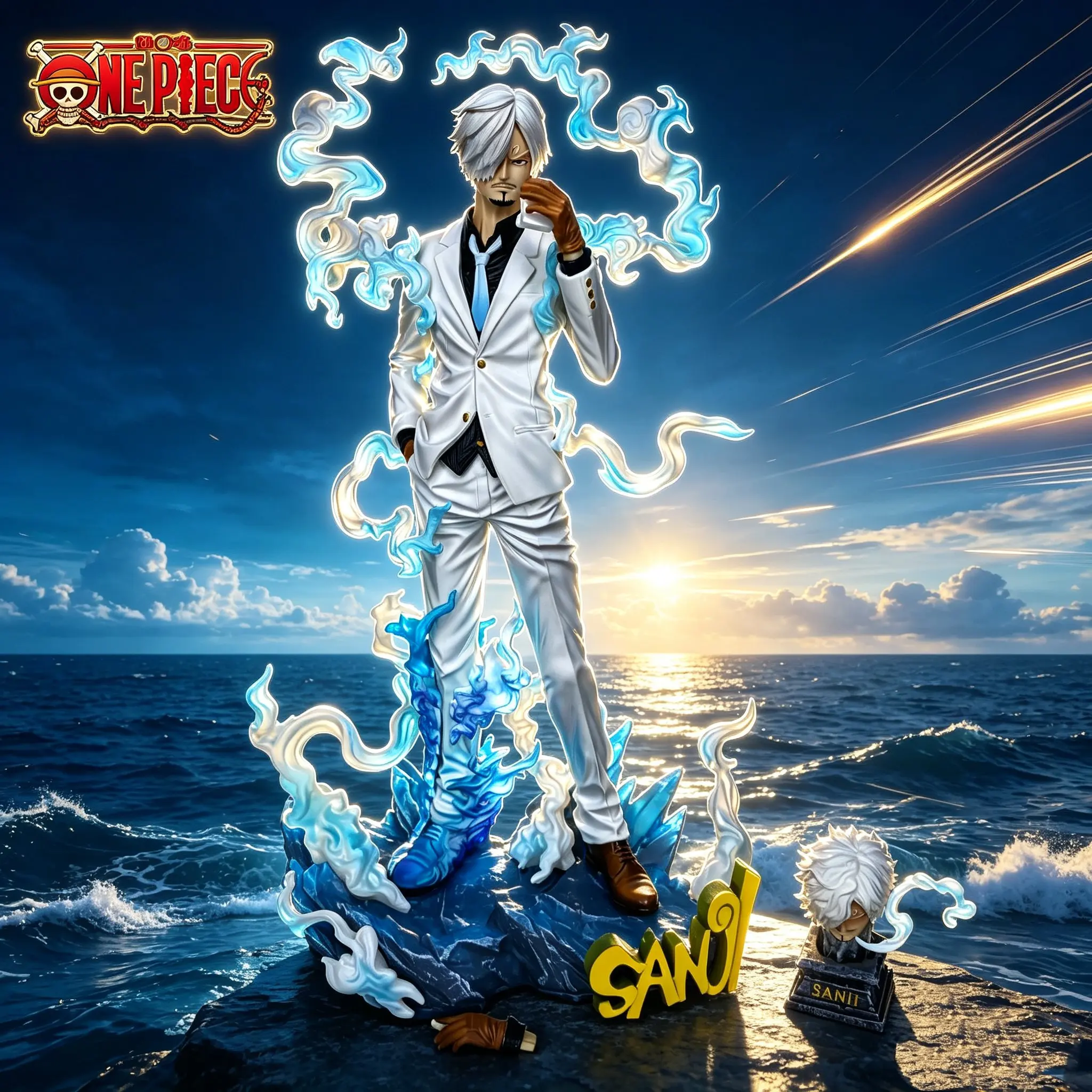 30cm Anime One Piece Figure Sanji Figures Smoking Sanji Figurine Statue Pvc Collection Model Decoration Doll Toys Gifts
