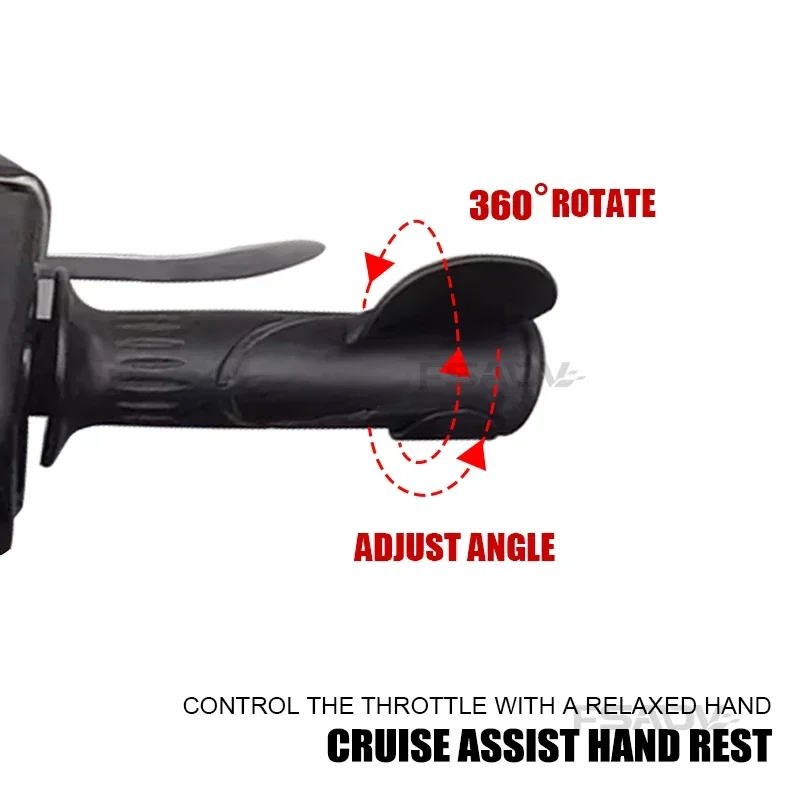 2pcs Motorcycle Accelerator Booster Non-Slip Handle Control Assist Grip Handlebar Labor Saver Tools Motor Assist Boosters Clip