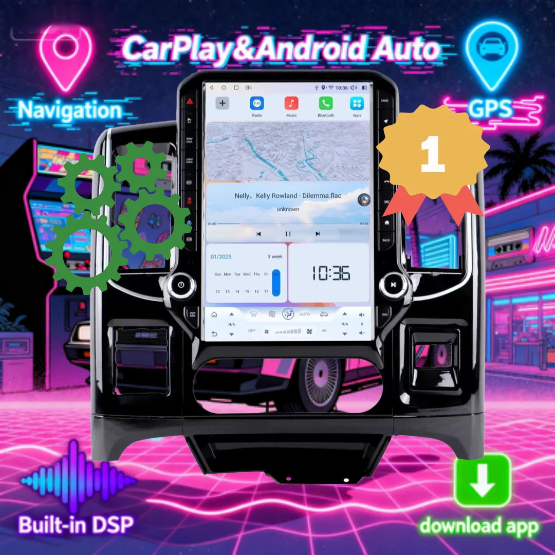 أحدث راديو أندرويد لدودج رام 2008-2012 اللاسلكية CarPlay الملاحة الوسائط المتعددة مشغل فيديو رئيس وحدة سيارة لتحديد المواقع راديو نافي