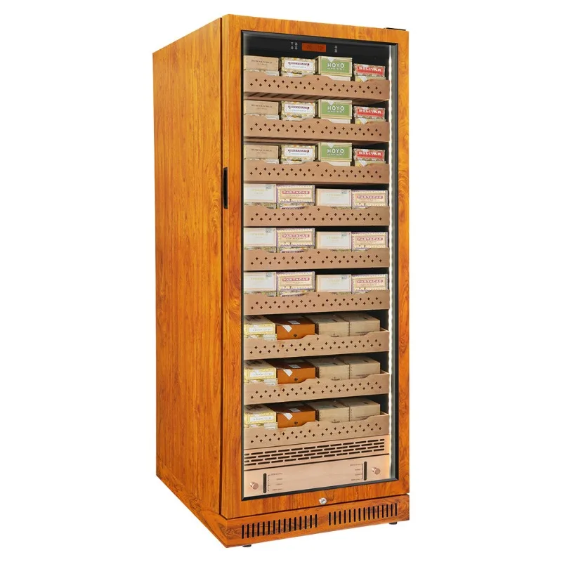 2 meters/3000 pcs embedded constant humidity cigar cabinet, cedar wood moisturizer embedded design