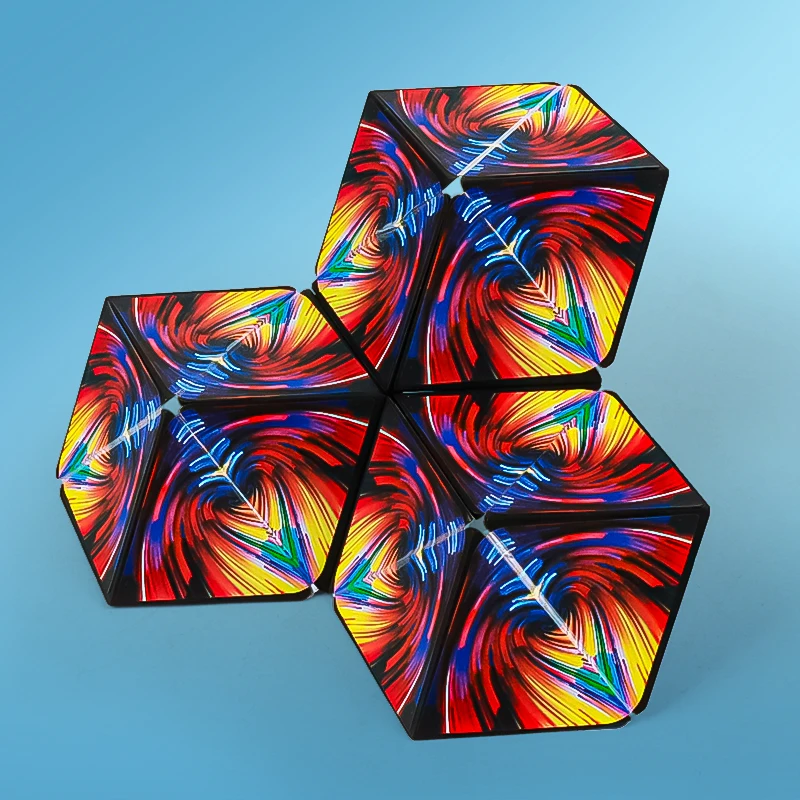 Puzzel Speelgoed Hot Magic Kubus Geometrie Variabele Magnetische Reactantie Stress 3d Hand Flip Puzzel Vierkant Creatief Onderwijs Voor Kinderen