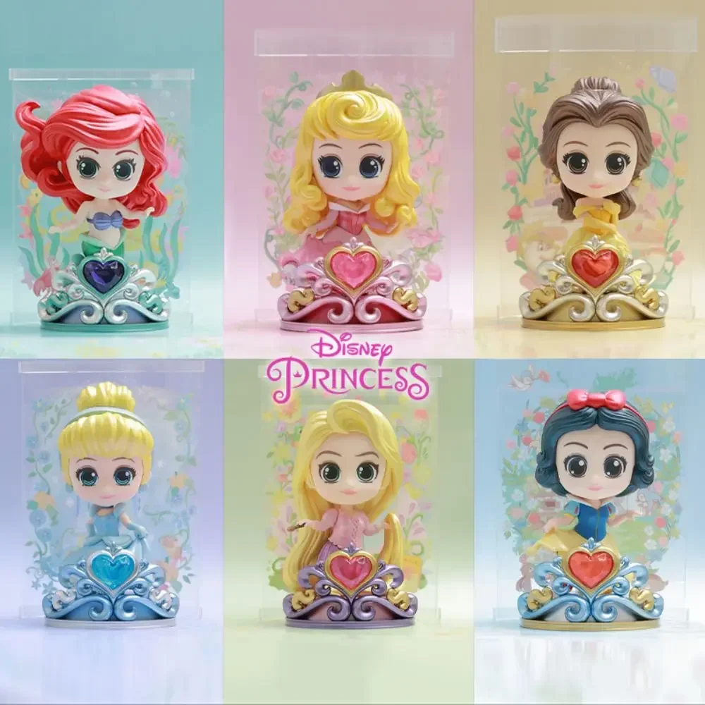 Disney Princess Snow White Cinderella Belle Ariel Aurora Rapunzel COSBABY Doll Cute Ornaments Desktop Car Home Decor