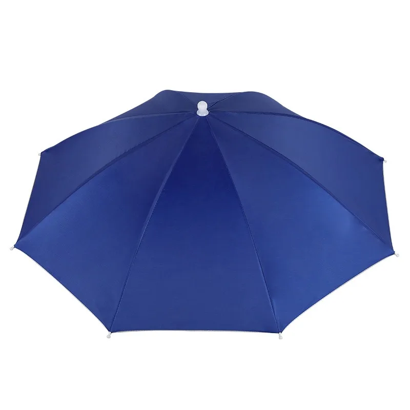 1PC Fishing Hat Umbrella Children Adult Large Hat Head Wearing Umbrella Hat Men and Women Outdoor Folding Weather Umbrella