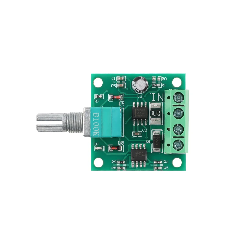 DC Motor Speed Controller 1.8v 3v 5v 6v 7.2v 12v 2A 30W Low Voltage DC Motor Speed Controller PWM 1803BK 1803B Adjustable Driver