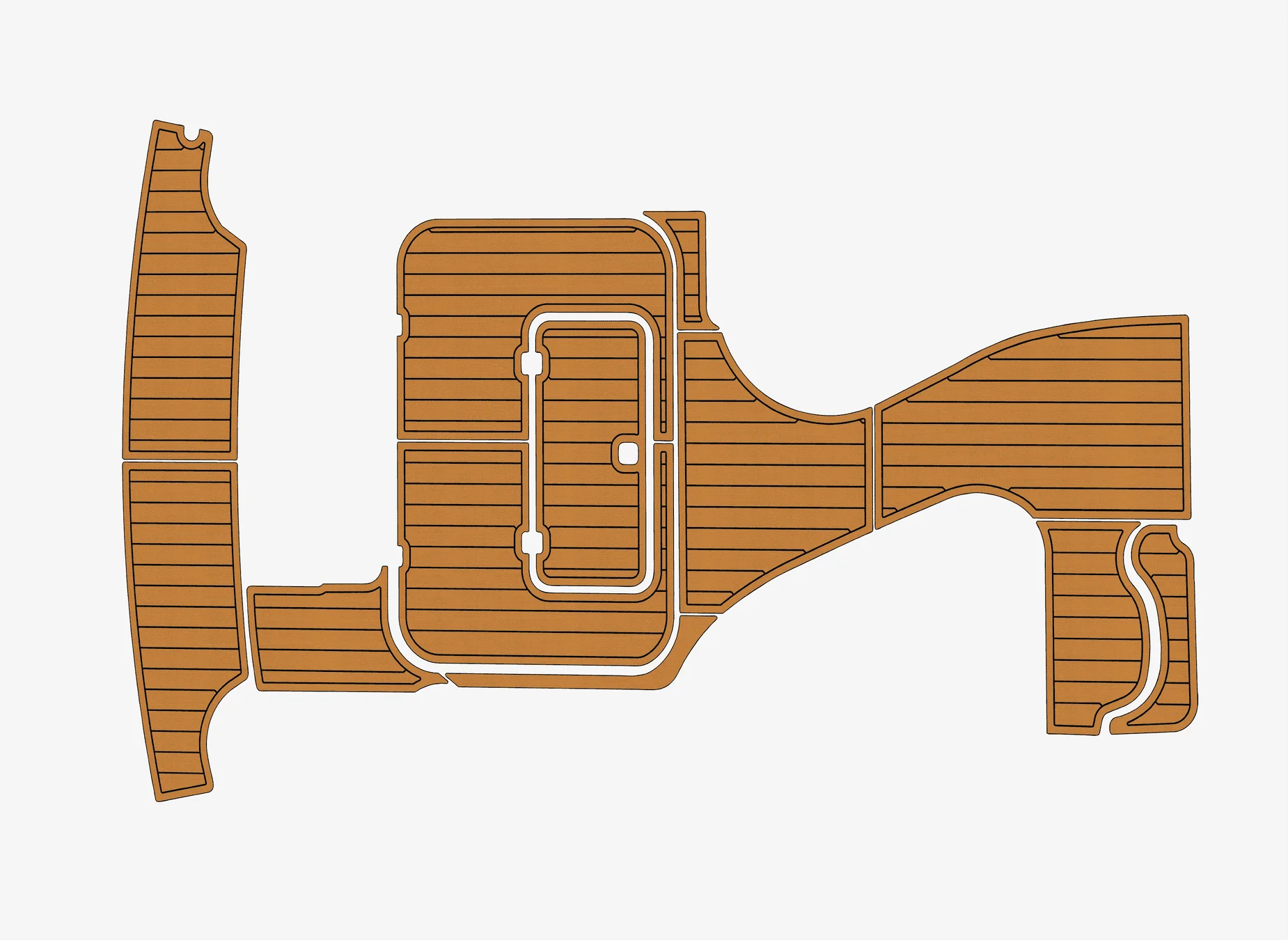 

1997-2001 Doral SE 300 1/4 дюйма, 6 мм, пена EVA, нескользящий морской коврик из тикового дерева из ПВХ, морской ковер, морской пол