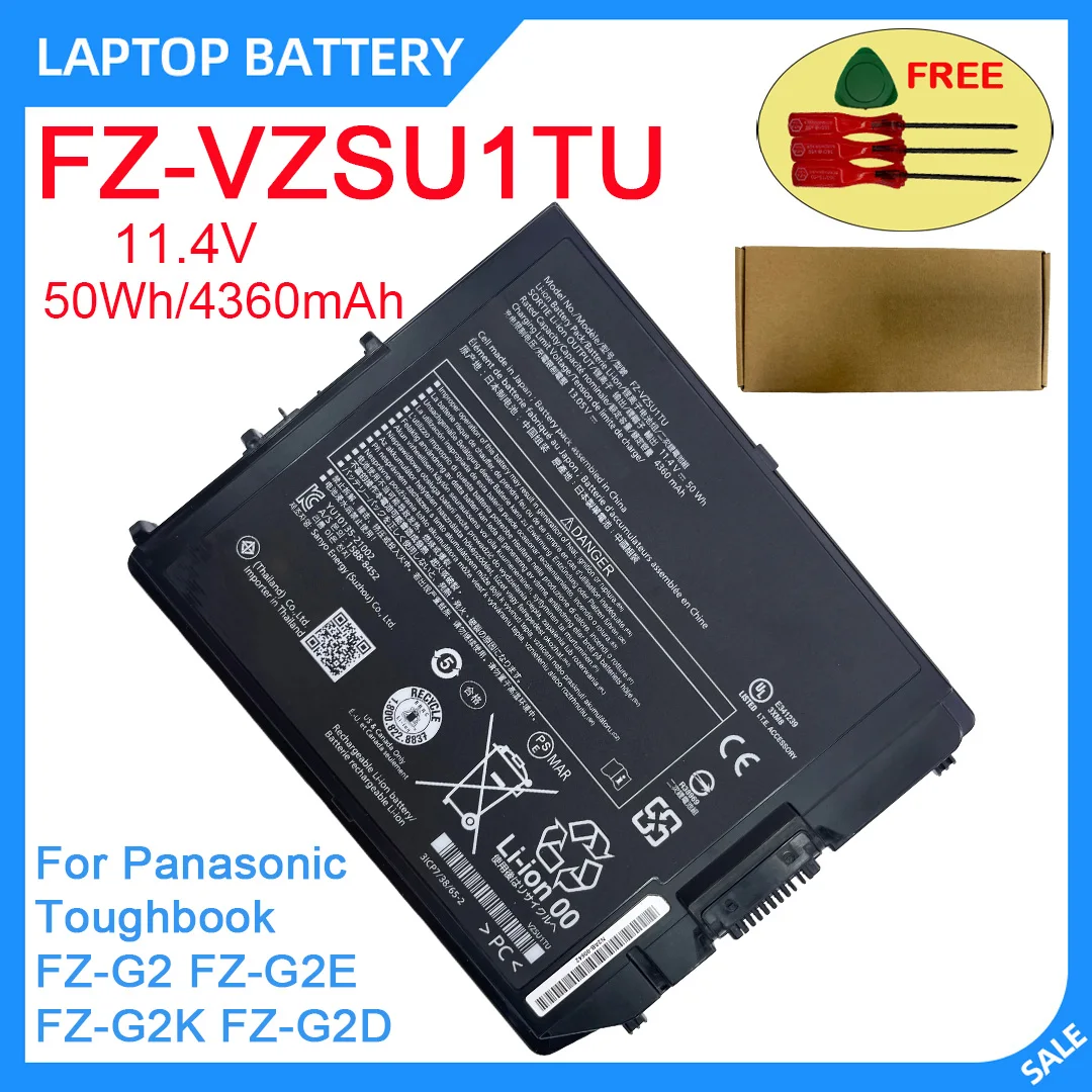 

New FZ-VZSU1TU Laptop Battery High Quality 11.4V 50Wh 4360mAh For Panasonic Toughbook FZ-G2 FZ-G2E FZ-G2K FZ-G2D