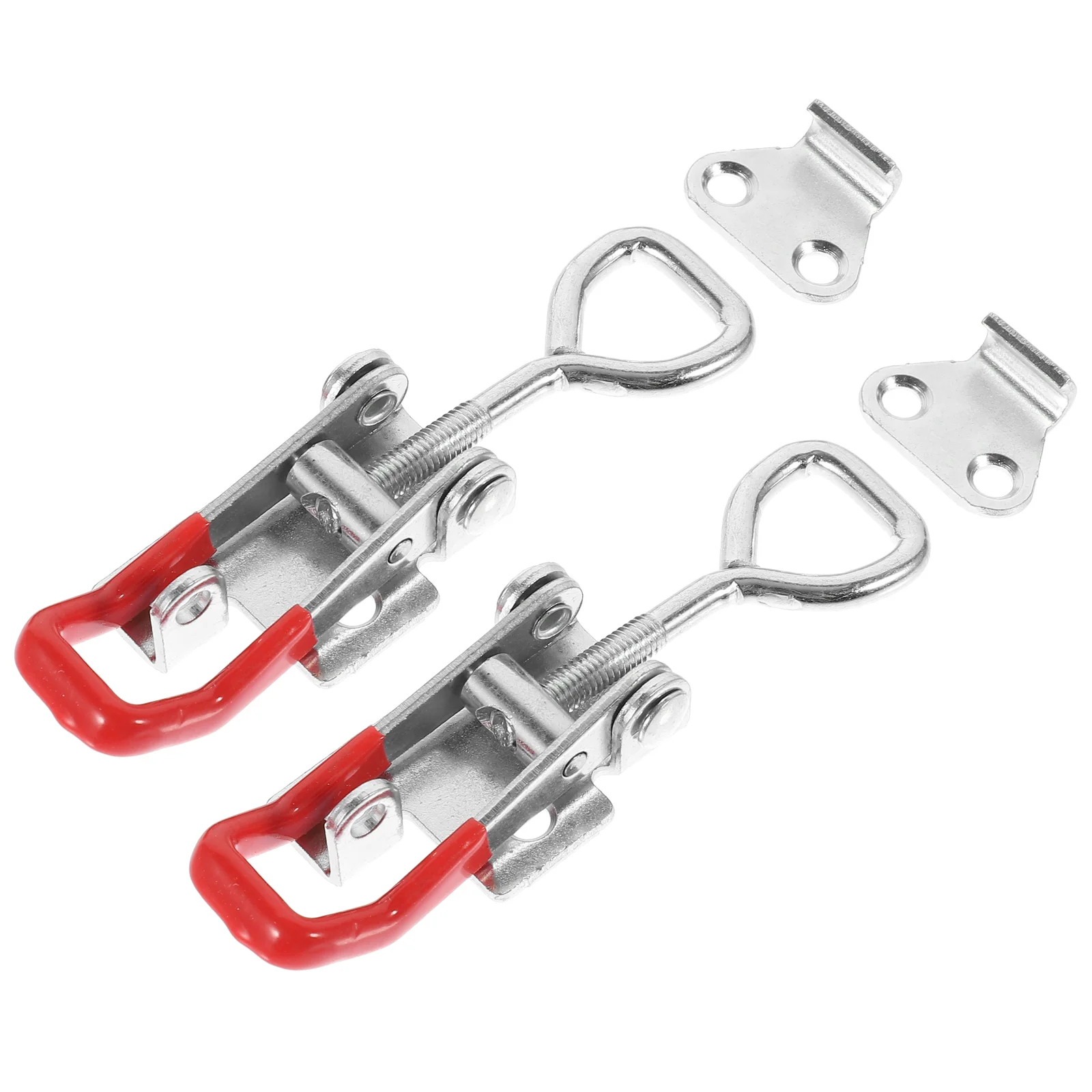 

2 Pcs Heavy Duty Toggle Latches Adjustable Clamp Bolt for Door Metal Cabinet Clasp Lock