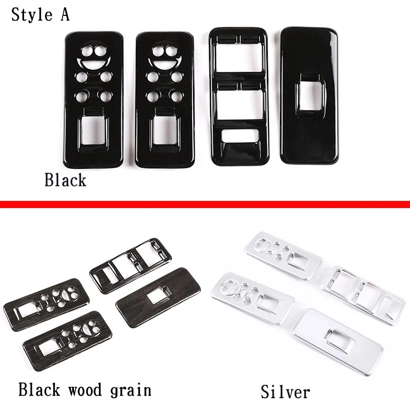 For Land Rover Discovery 3 LR3 For Range Rover Sport 2004-2009 Car Glass Lift Button Decorative Frame Sticker Car Accessories