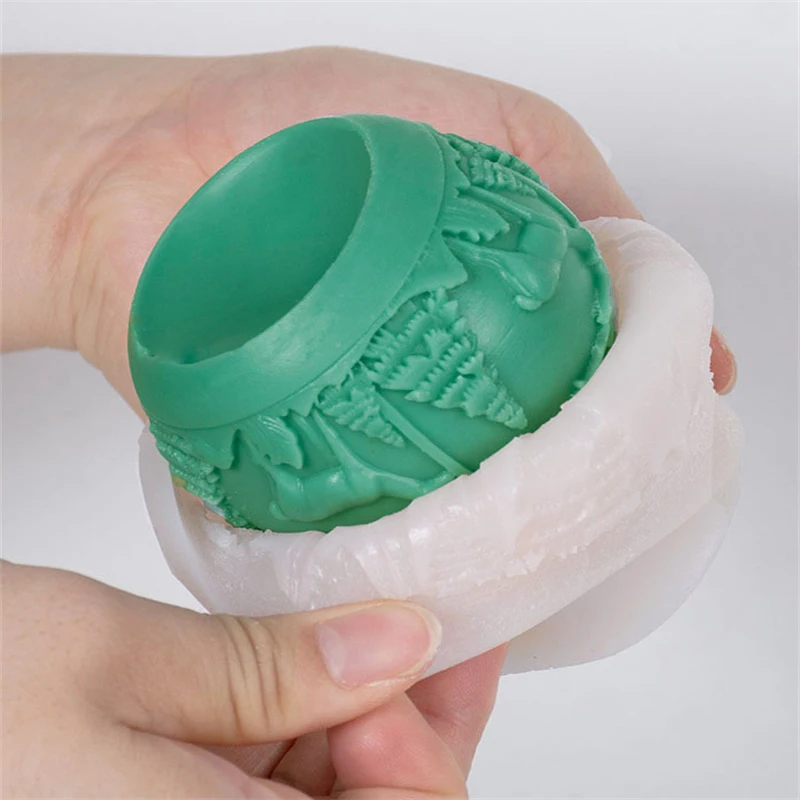 Moule en silicone pour boule d'arbre de Noël bricolage, wapiti, étoile, bougie, gâteau, chocolat, cadeau, 3D, Regina, 1 pièce