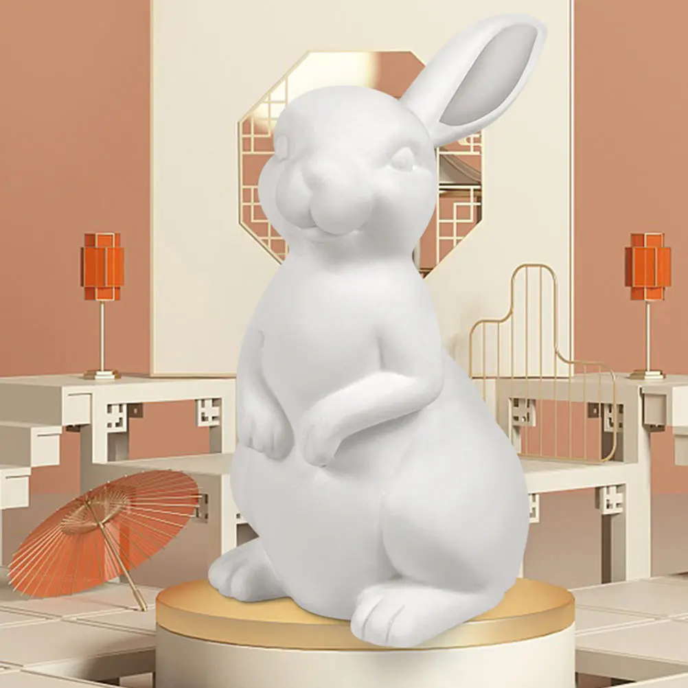 

1Pcs Small Night Light Table Lamp Ceramic Rabbit Design Desktop Decor for Home Bedroom Bar Shop Warm Romantic Ambiance