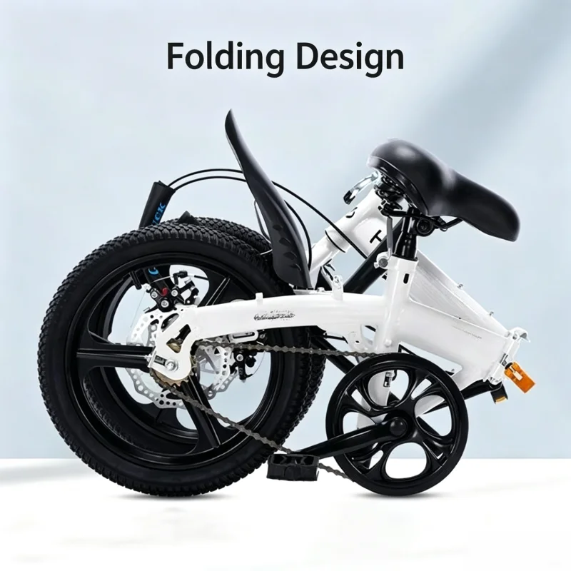 14-20-Inch Variable Speed Folding Bicycle, Ultra-Light Portable Student Bike, Men's and Women's Pedal Bicycle, Wholesale Gift
