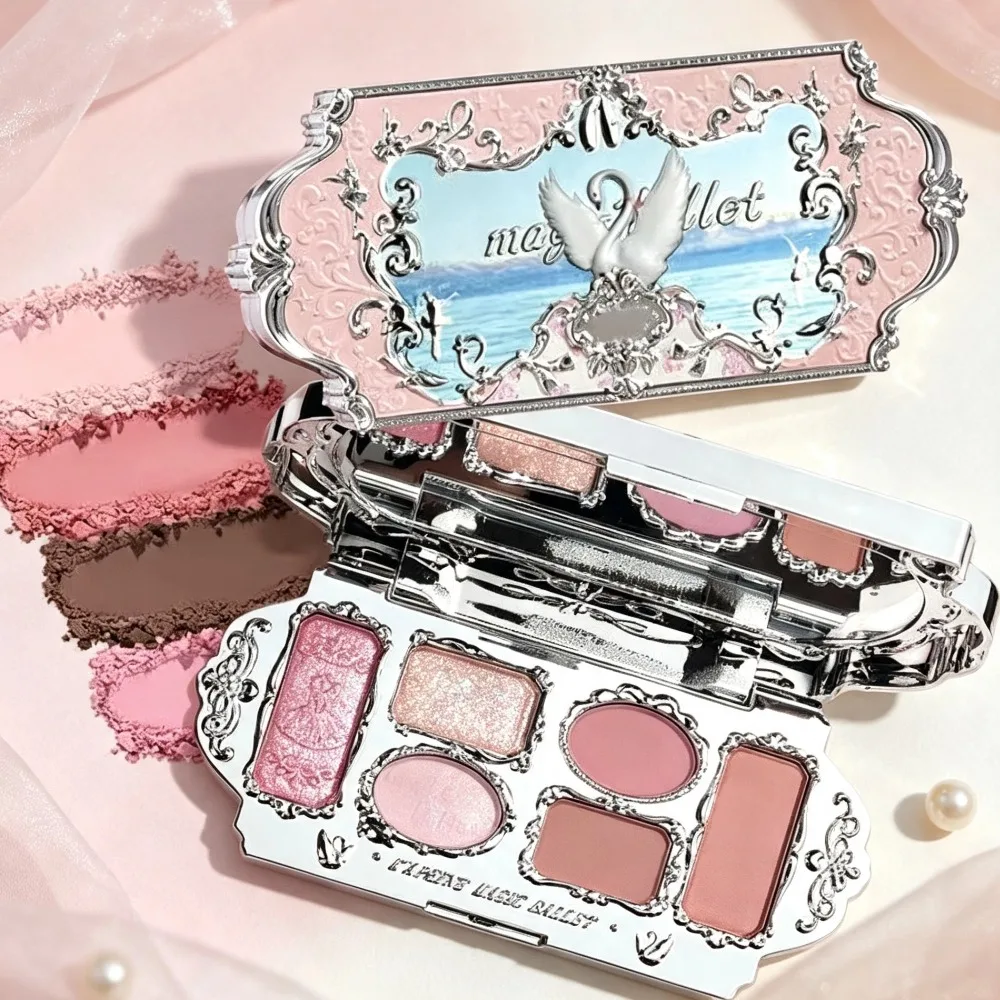 Palette de fards à paupières 6 couleurs, haute pigmentation, mat, scintillant, paillettes nacrées, maquillage longue durée pour les yeux, pour usage quotidien
