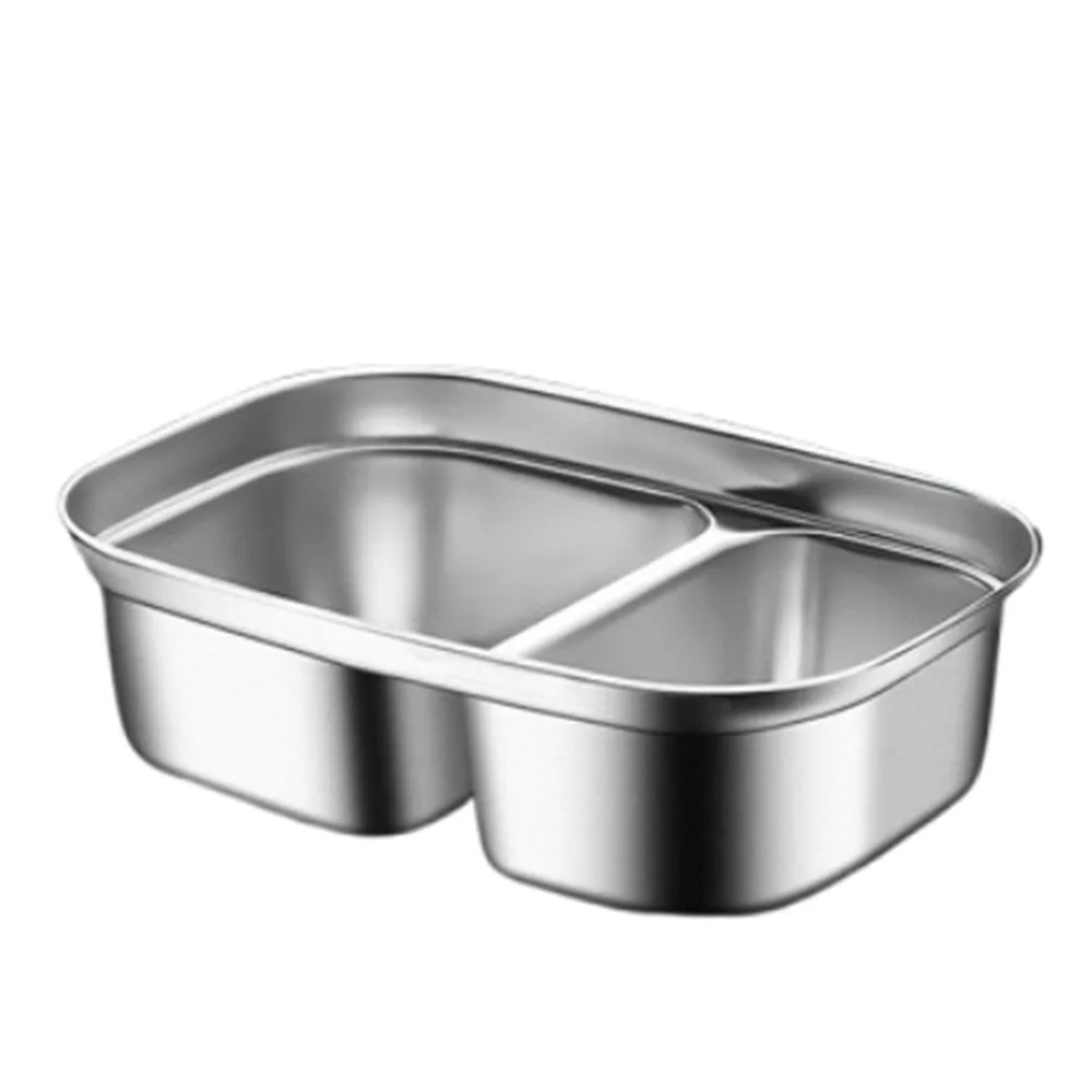Leak-proof Divides Food Container 1200ML Food Grade Food Storage Crisper Dishwasher Safe 316 Stainless Steel Lunch Container