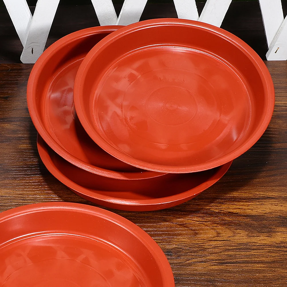 

10pcs Plant Saucer Tray Plastic Reusable Round Flower Pot Base For Indoor Plants Water Drainage Protection Drip Trays For Potted