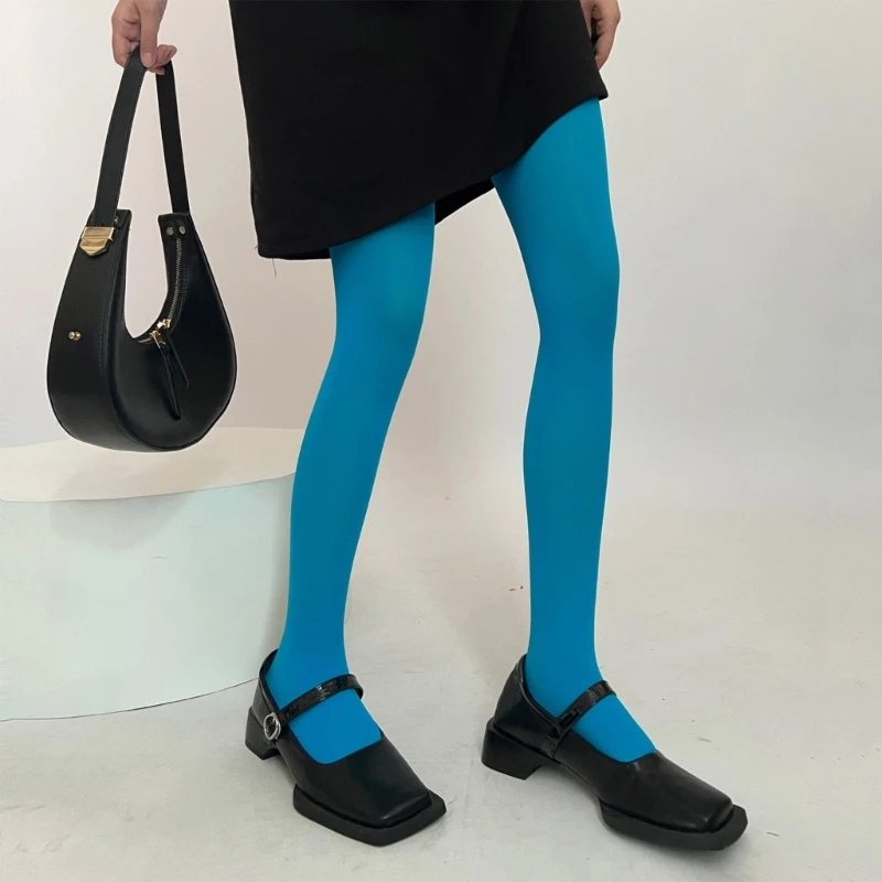 24 Colors Sexy Candy Color Women Semi Opaque Tights Pantyhose Fashion Seamless Long Stockings Dropshipping