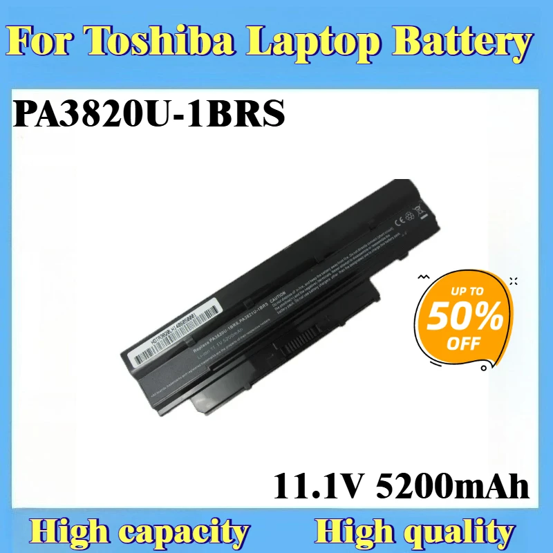 

For Toshiba PABAS231 PA3820U-1BRS T215D T230 T210D PA3821U PABAS231 PABAS232 Laptop Battery PA3820U-1BRS 11.1V 5200mAh