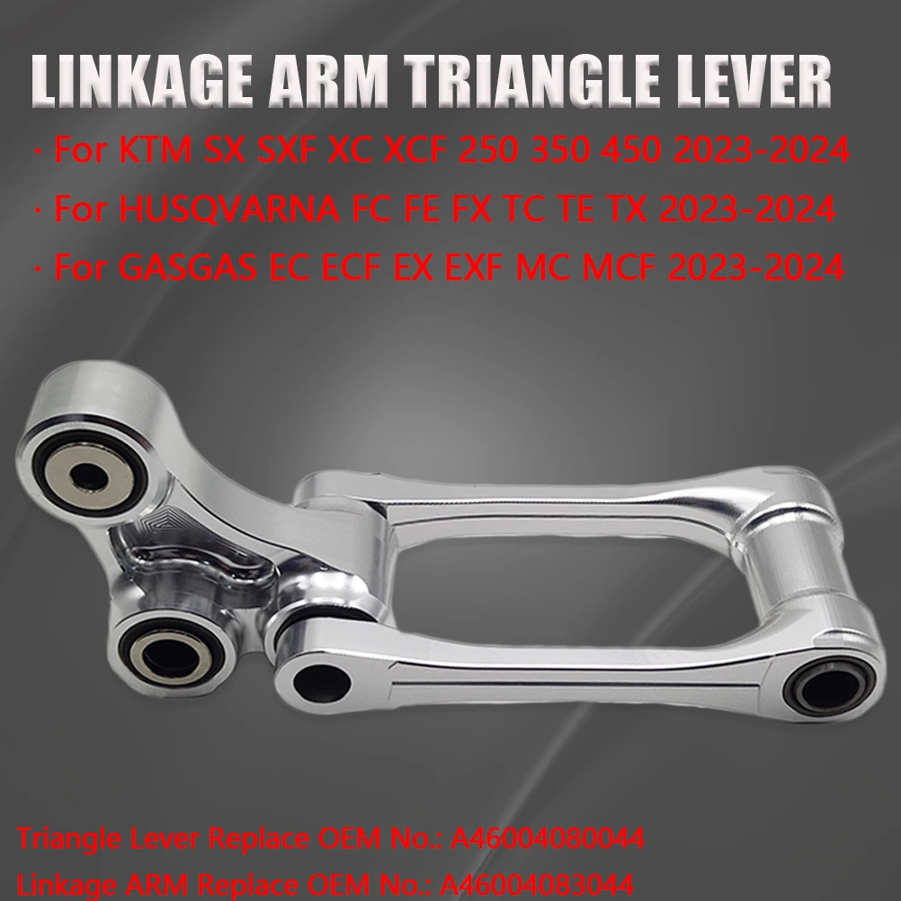 For KTM HUSQVARNA GASGAS 2023-2024 Motorcycle Linkage ARM Triangle Lever Rear Shock Suspension CNC Pull Rod SX SXF XC XCF FC FE