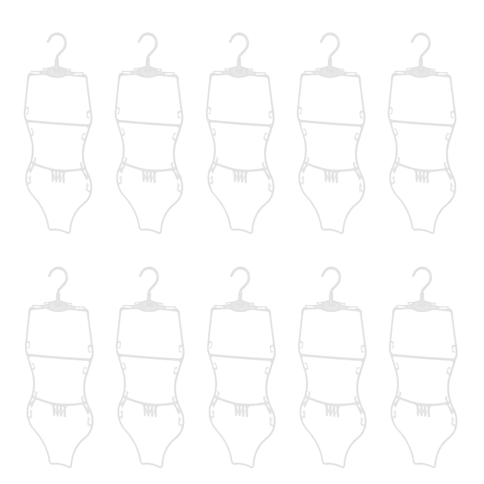 

10Pcs Swimsuit Display Hangers Body Shaped Rack Swimwear Bikinis Organizer Portable Home Retail Swimsuit Hangers