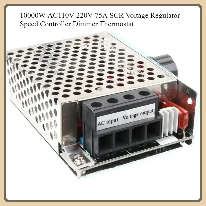 

10000 Вт AC 220 В в 75a SCR регулятор напряжения контроллер скорости Диммер термостат