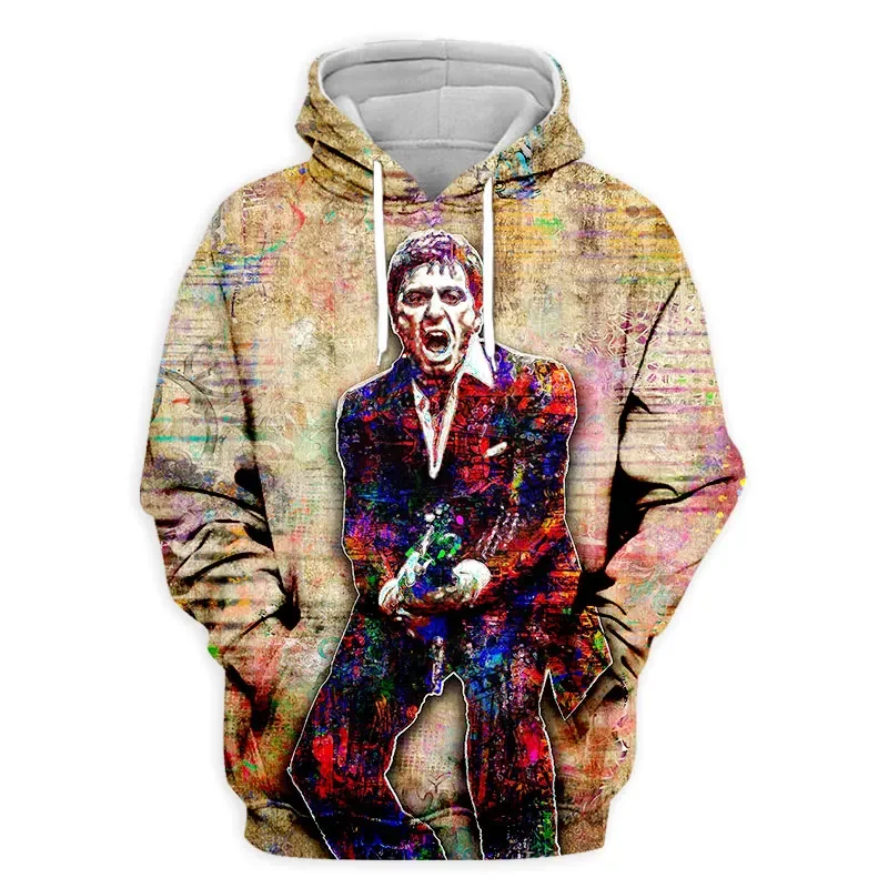 Movie Scarface Hoodies 3D Print Women/Men Hoodie Streetwear Hip Hop Sweatshirts Pullover Kids Hooded Unisex Clothing