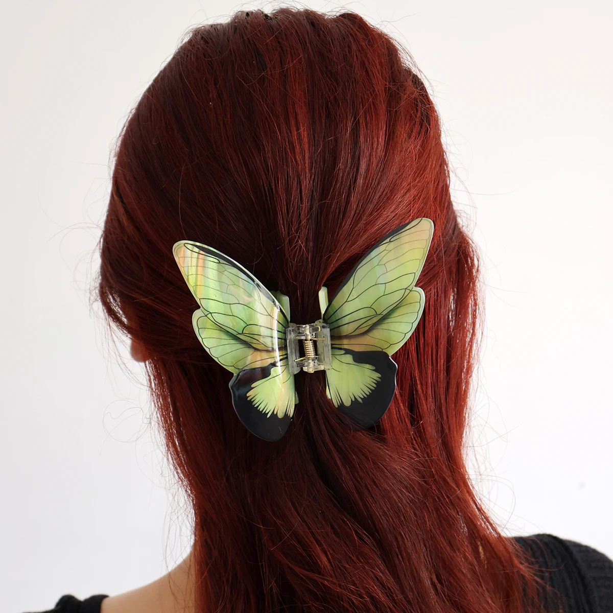 Fairycore Butterfly Hair Claw Acetate Fiber Hair Clamps Hair Clip Headband Clips Hair Accessories