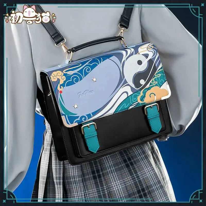 أنيمي لعبة هونكاي تأثير 3 فو هوا تأثيري لعبة موضوع الانطباع حزمة اليومية Preppy ركاب على ظهره حقيبة ساعي جميل Itabag