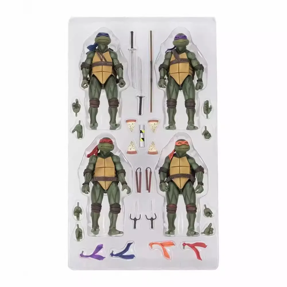 NECA Teenage Mutant Ninja Turtles TMNT 2018 SDCC Exclusieve 7-inch actiefiguur Collectible Desktop Model Ornament Verjaardagscadeau